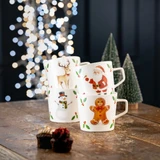 Christmas Characters Mugs – Set of 4