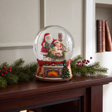 Waiting for Santa Musical Snow Globe