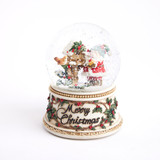 Santa & Bird House Musical LED Snow Globe