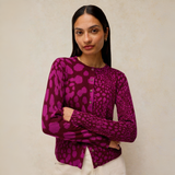 Lois Print Cardi - Pink Multi