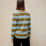 Clara Stripe Long Sleeve Tee - Blue Multi