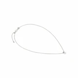 Pearls Loop Sterling Silver Heart Necklace