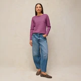 Clara Stripe Sparkle Tee - Pink Multi