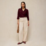 Libby Organic Cotton Shirt - Dark Plum