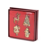 Exclusive Set of 4 Decorations (Tree, Deer, Snowman, Santa) 