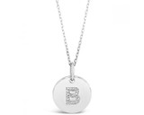 Absolute Sterling Silver Initial Necklace_10003