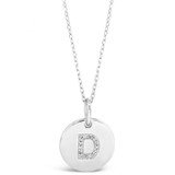 Absolute Sterling Silver Initial Necklace_10005
