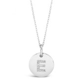 Absolute Sterling Silver Initial Necklace_10006