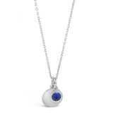 Absolute Sterling Silver Birthstone Disc Pendant_10009