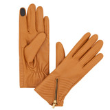 Ashwood Mustard Zip Detail Leather Gloves_10002