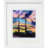 Ruth Moloney "Poolbeg Chimneys" Framed Print_10001