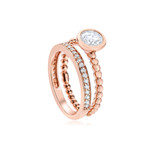 Waterford Jewellery Rose Gold Crystal Ring_10001