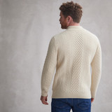 George Honeycomb Full Zip Aran Cardigan_10004