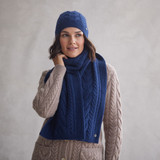 Karen Horseshoe Cable Aran Beanie Hat_10007
