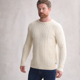 Martin Interlinking Cable Crew Neck Aran Sweater_10004