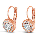 Absolute Swarovski Circle Drop Rose Gold Earrings_10002