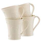 Belleek Claddagh Set of 4 Mugs_10002