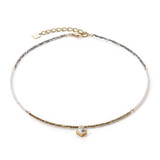Coeur de Lion Crystal Gold Necklace _10001