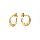 Loinnir Jewellery Torc Mini Hoop Gold Earrings_10001