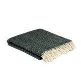 McNutt of Donegal Moss Green Wool Throw_10001