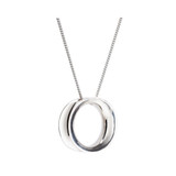 Maureen Lynch Wave Large Silver Pendant_10001