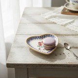 Tiny Heart Plate Old Rose