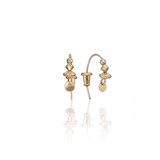 Scribble & Stone 14kt GoldFill Sparkle Hook Earrings_10001