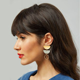 Shock of Grey Jenny Sage Green Earrings  _10001