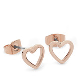 Tipperary Crystal Rose Gold Heart Earrings_10001