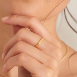 Ania Haie Smooth Twist Thin Band Ring _10001