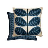 Orla Kiely Botanica Feather Filled Marine Cushion 50cm x 50cm_10001