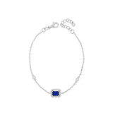 Absolute Silver Bracelet With Sapphire Stone_10002