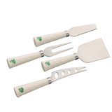 Belleek Shamrock Cheese Knife Set of 4_10001