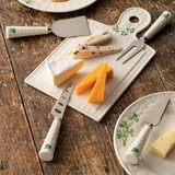 Belleek Shamrock Cheese Knife Set of 4_10002