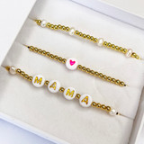 Crystals & Co Gold And Pink Mama Set Bracelet_10001