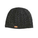 Erin Knitwear Ladies Aran Cable Pull On Hat Charcoal_10002