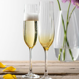 Galway Crystal Erne Amber Set of 2 Flutes_10001