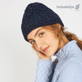 IrelandsEye Ladies Luxe Aran Hat Navy_10002