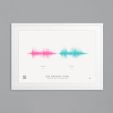 JANDO Large Personalised Soundwave Framed Print _10001