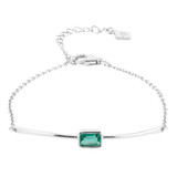 Juvi Manhattan Silver Green Tourmaline Bracelet_10001