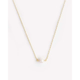 Little Light Resilient Solitaire Fresh Water Pearl Gold Chain_10001