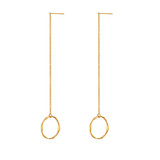 Loinnir Jewellery Gold Plated Tumulus Threader Earrings_10001