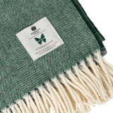 McNutt of Donegal Dublin Champion Green Supersoft Lambswool Throw_10002