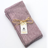 McNutt of Donegal Irish Linen Set of 4 Mauve Napkins_10001