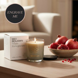 White Pomegranate Luxury Candle & Lid