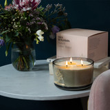 Max Benjamin French Linen Water Luxury 3 Wick Candle & Lid _10002