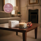 3 Wick Candle & Lid - White Pomegranate