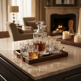 Whiskey Decanter Gift Set (Set of 6 Glasses)