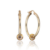 Scribble & Stone 14kt Gold Fill Minimalist Saucer Hoops _10001