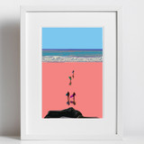 Sketchico Surfs up Framed Print 11" x 14"_10001